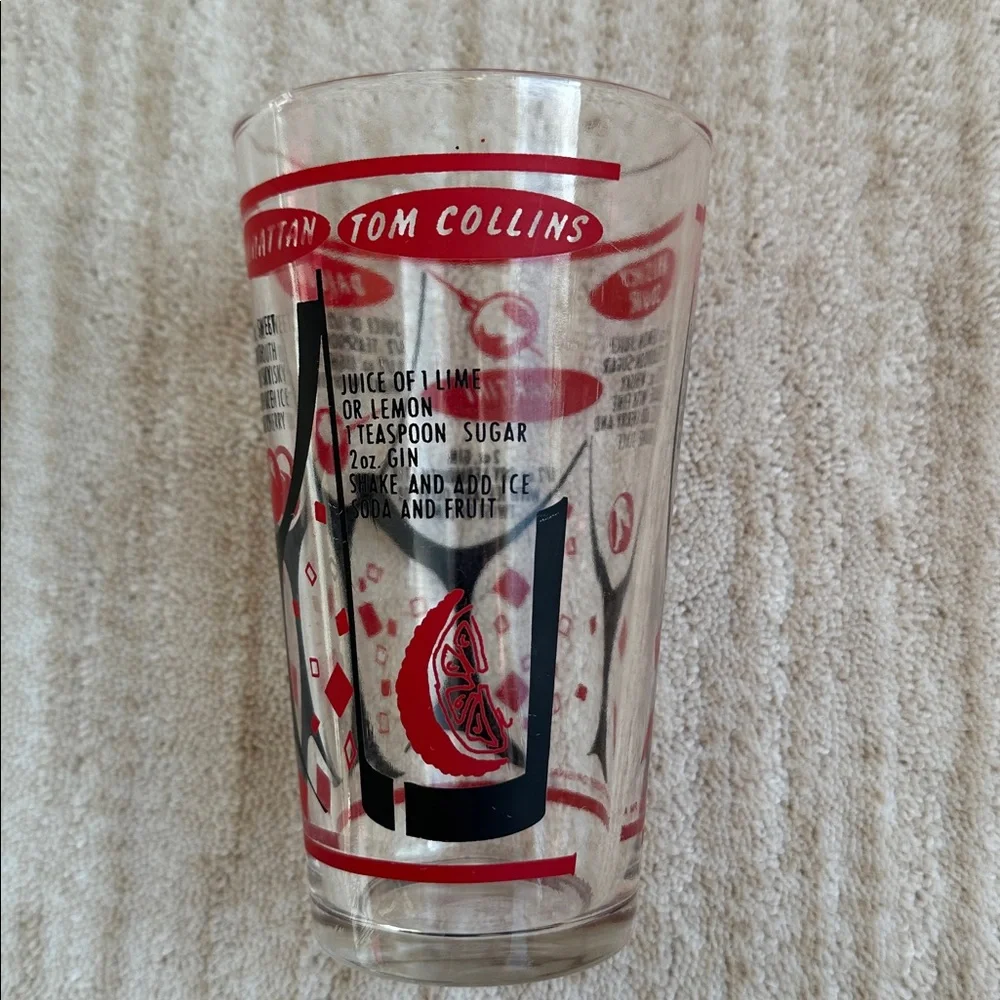 Vintage Mr. Bartender Cocktail Mixing Glass by Federal Glass Co. 1960-70s